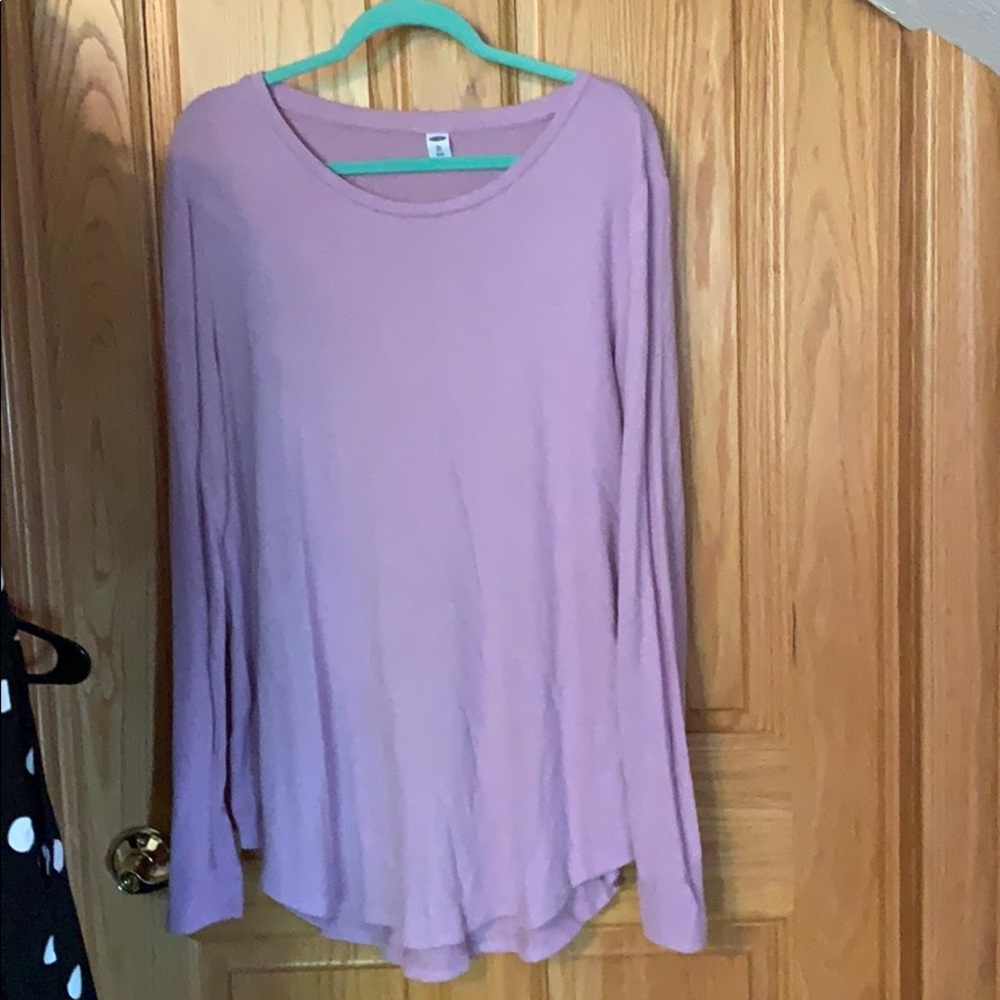 Long sleeve fleeced shirt